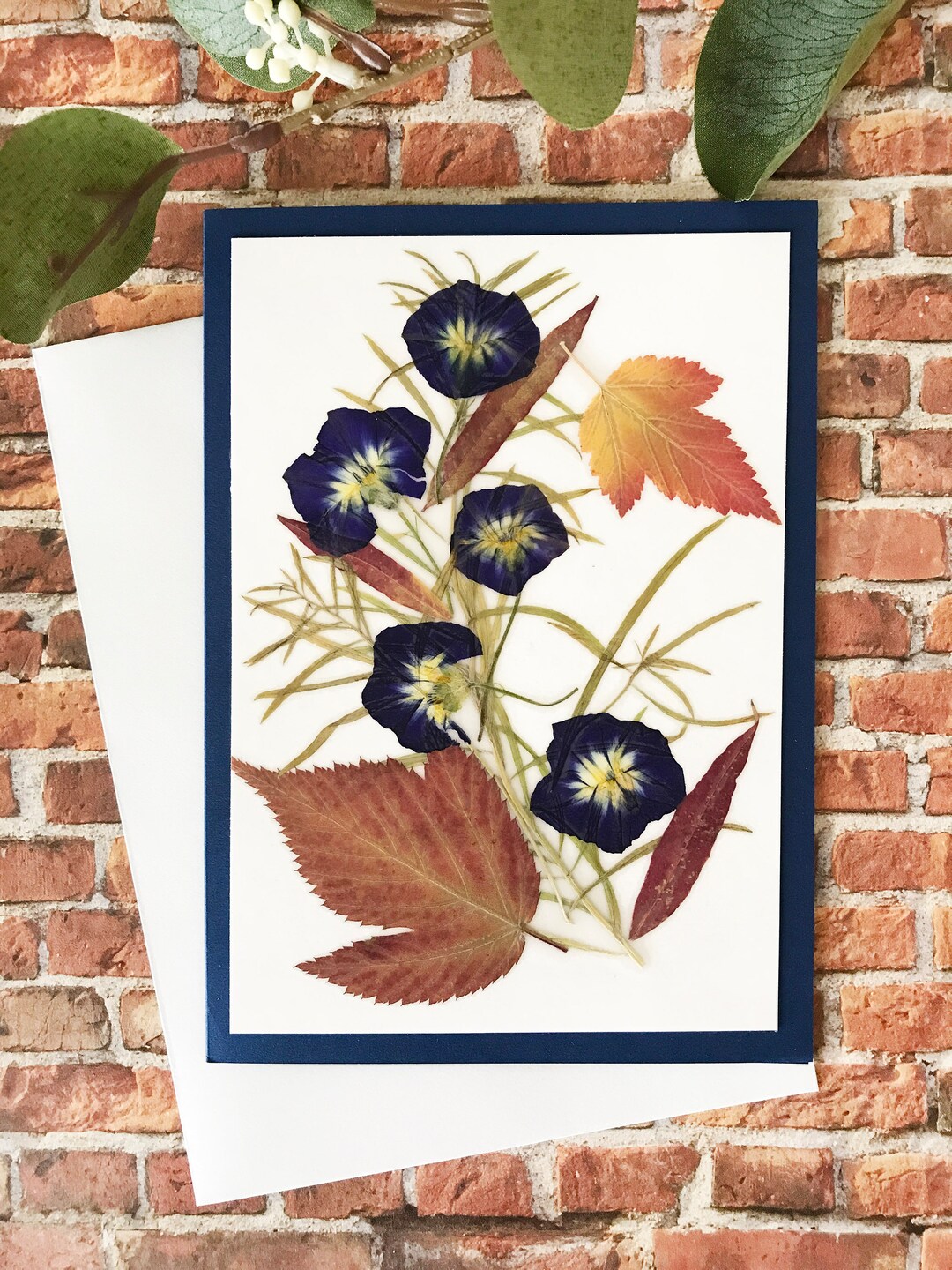 Real Pressed Flower Cards Laminated Flower Cards NOT PRINT Folded ...