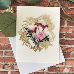 Vraies cartes de fleurs pressées - PAS IMPRIMER - Cartes assorties pliées - Cadeau de carte unique - SC09-5