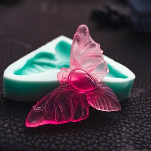 Silicone Mold Moth With Stone