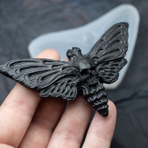 Silicone Moth  Mold - Hawk Moth mold - Food Safe Silicone Mold