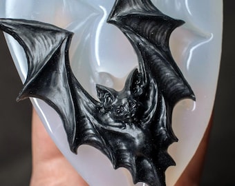 Bat Silicone Mold -  Bat Mold For Resin -  Original And Unique Design Self Hand Sculpted Subject - Food Safe Silicone Mold