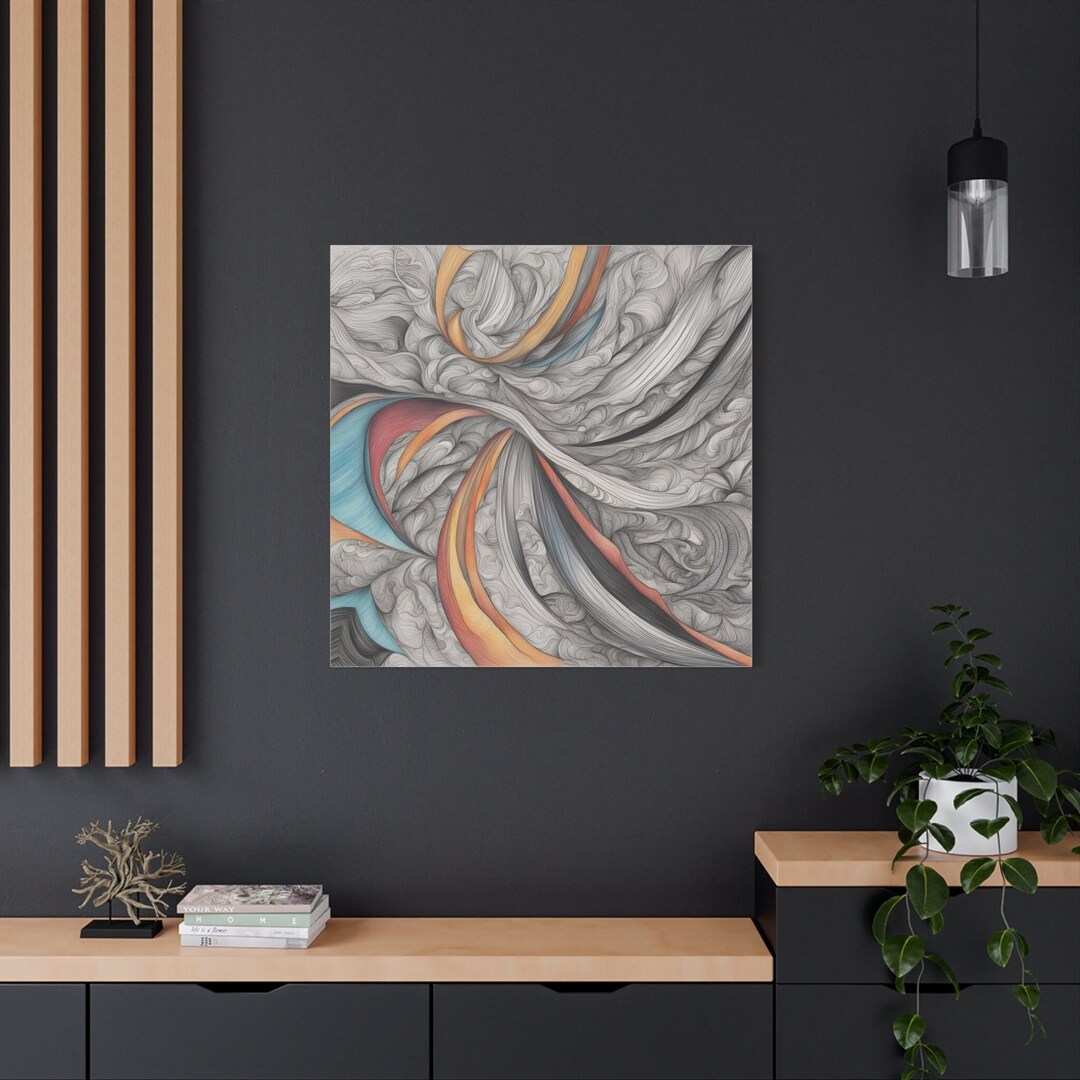 Abstract Art Ai Painting Art Ai Generated Abstract Painting Etsy