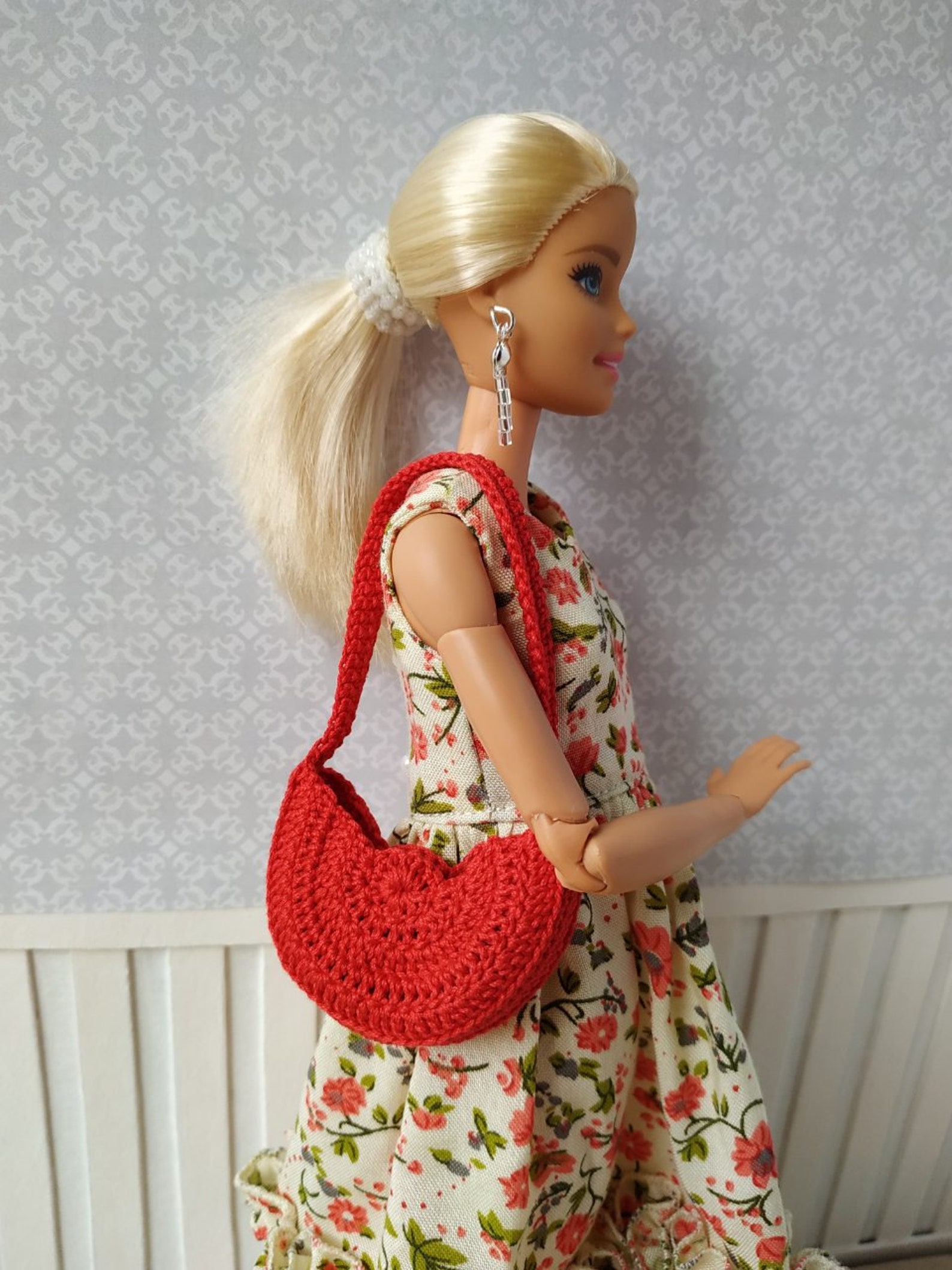 Crochet bag for Barbie dolls Blythe and others. Handbag for Etsy
