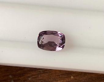 Natural Spinel Faceted Purple Color 1.21 Carat 7x5.5 MM Cushion Shape Gemstone Wholesale