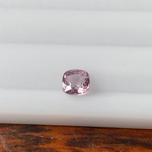 Natural Burmese Spinel  Faceted Light Purple Color 0.90 Carat 5.5x5.5 MM Cushion Shape Gemstone Wholesale