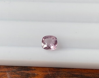 Natural Spinel  Faceted Light Purple Color 0.90 Carat 5.5x5.5 MM Cushion Shape Gemstone Wholesale