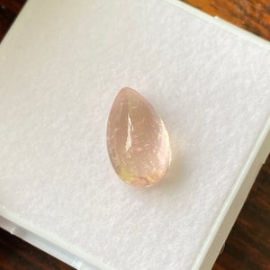 Natural Morganite Cabochon Pear Shape 4.46 Carat 13x8.4 MM Gemstone Wholesale