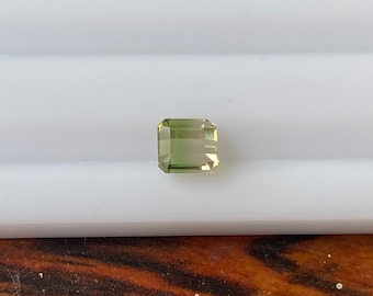 Natural Bi color Tourmaline  Faceted 1.12 Carat 5x5 MM octagon Shape Gemstone