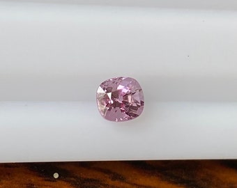 Natural Spinel Faceted Pinkish Purple 0.76 Carat 5x4.7 MM Cushion Shape Gemstone Wholesale