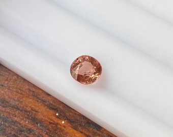 Natural Brown Tourmaline  Faceted 0.96 Carat 6x6 MM Cushion Shape Gemstone