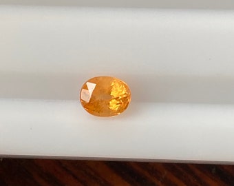 Natural Spessartite Faceted 0.73 Carat 5.5x4.5 MM Oval Shape Gemstone Wholesale