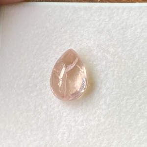 Natural Morganite Cabochon Pear Shape 4.48 Carat 12x8.5 MM Gemstone Wholesale