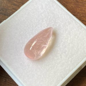 Natural Morganite Cabochon Pear Shape 6.46 Carat 17x8.7 MM Gemstone Wholesale
