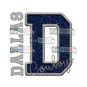 COWBOYS SILVER DTF (direct to film)