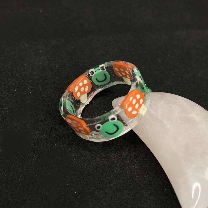 Froggy and Mushroom Ring
