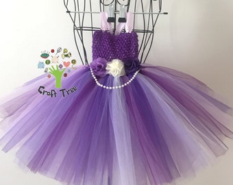 Lavender Violet Purple Tutu Dress-Flower Girl Tutu Dress-Cake Smash Tutu Dress-Birthday Tutu Dress-Party Tutu Dress-Baby Girl Tutu Dress