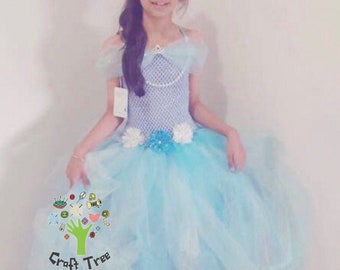 Princess Tutu Dress-Turquoise Tutu-Flower Girl Tutu Dress-Cake Smash Tutu Dress-Birthday Tutu Dress-Party Tutu Dress-Baby Girl Tutu Dress