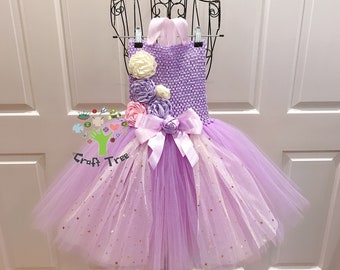 Lilac Tutu Dress-Flower Girl Tutu Dress-Cake Smash Tutu Dress-Birthday Tutu Dress-Party Tutu Dress-Baby Girl Tutu Dress