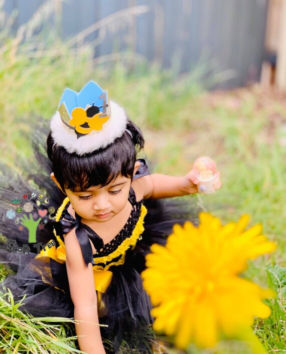 Black and yellow tutu baby hotsell