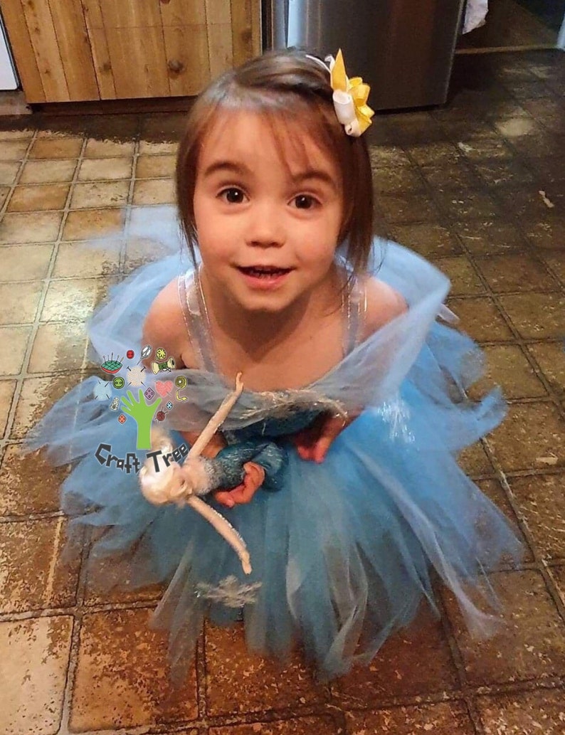 Disney Frozen Elsa Tutu Dressfrozen Tutu Dressprincess Tutu Etsy