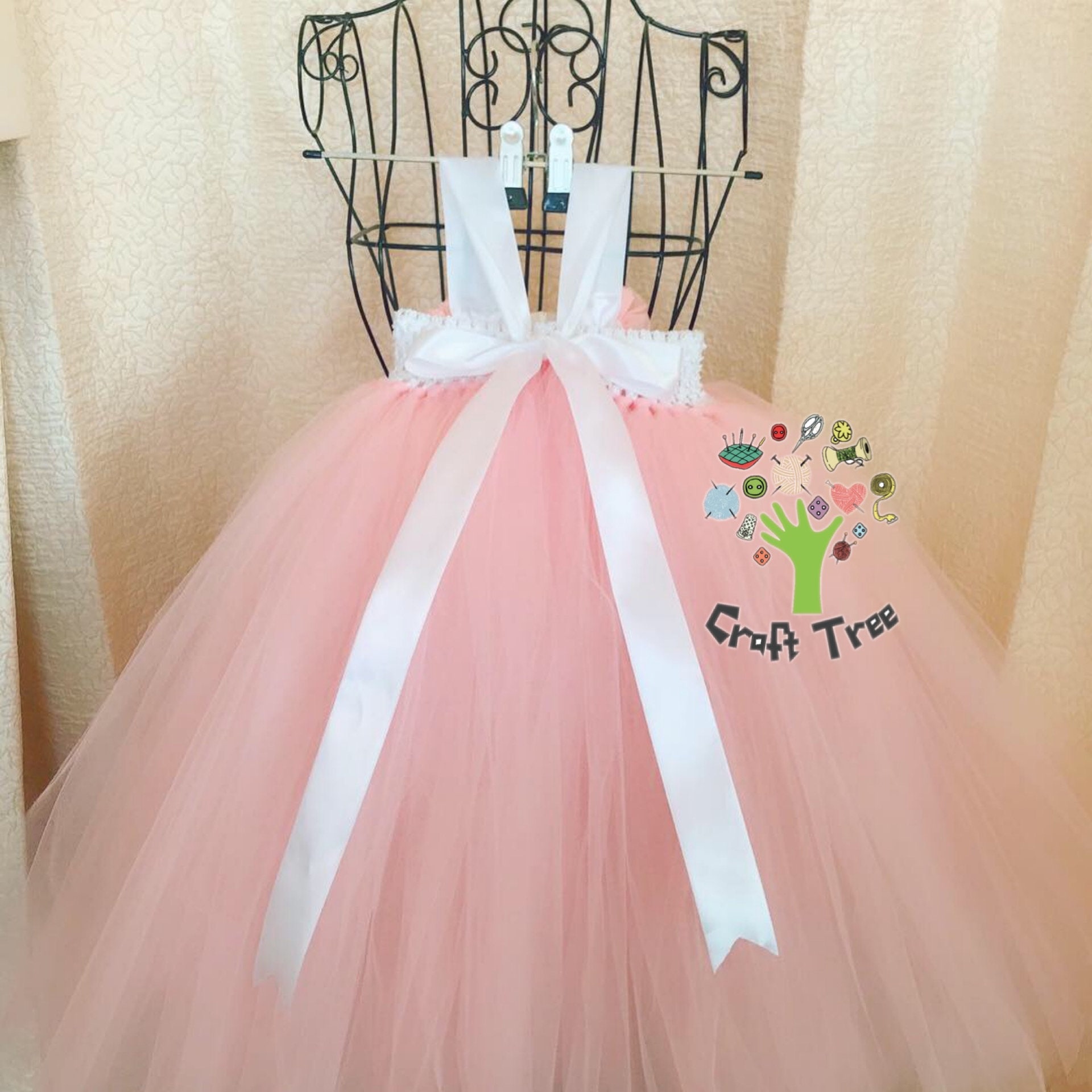 Blush Pink Tutu Dressflower Girl Tutu Dresscake Smash Tutu Dress