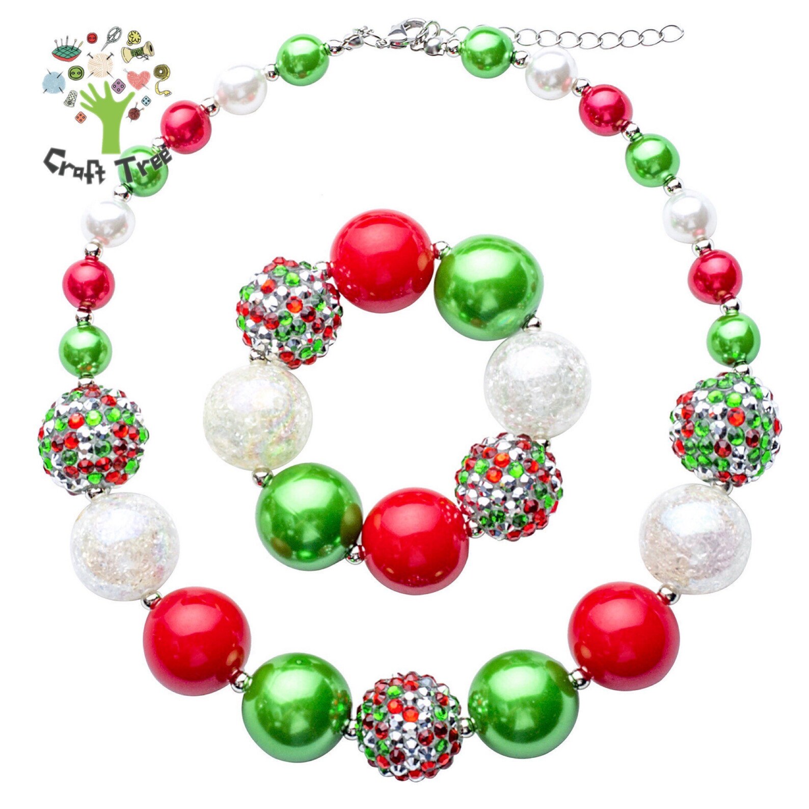 Collier de NoëlBracelet de NoëlCollier chunky de NoëlChunky Etsy