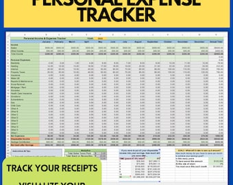 Personal Income and Expense Tracker | Budgeting, Savings & Goal Planning | Google Sheets