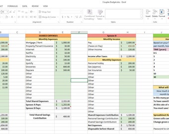 Couples Budget Spreadsheet With Monthly Shared & Personal Expense Tracker Savings Forecast Calculator and Formulas, Digital Download - Etsy couples-budget-spreadsheet-with-monthly-shared-personal-expense-tracker-savings-forecast-calculator-and-formulas-digital-download-etsy
