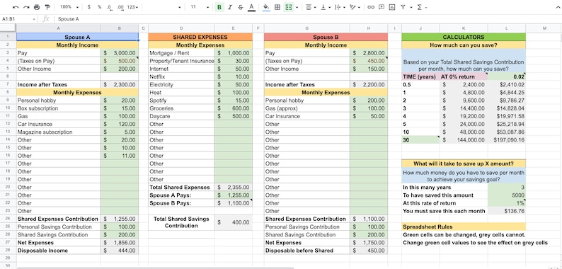 couples-budget-spreadsheet-shared-and-personal-expenses-savings