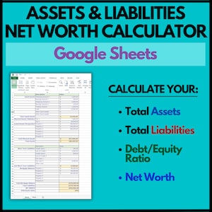 Reinwertigkeitsrechner und Übersicht | Aktiva und Libellen Tracker für Objekt-Investoren & Small Business | Google Sheets
