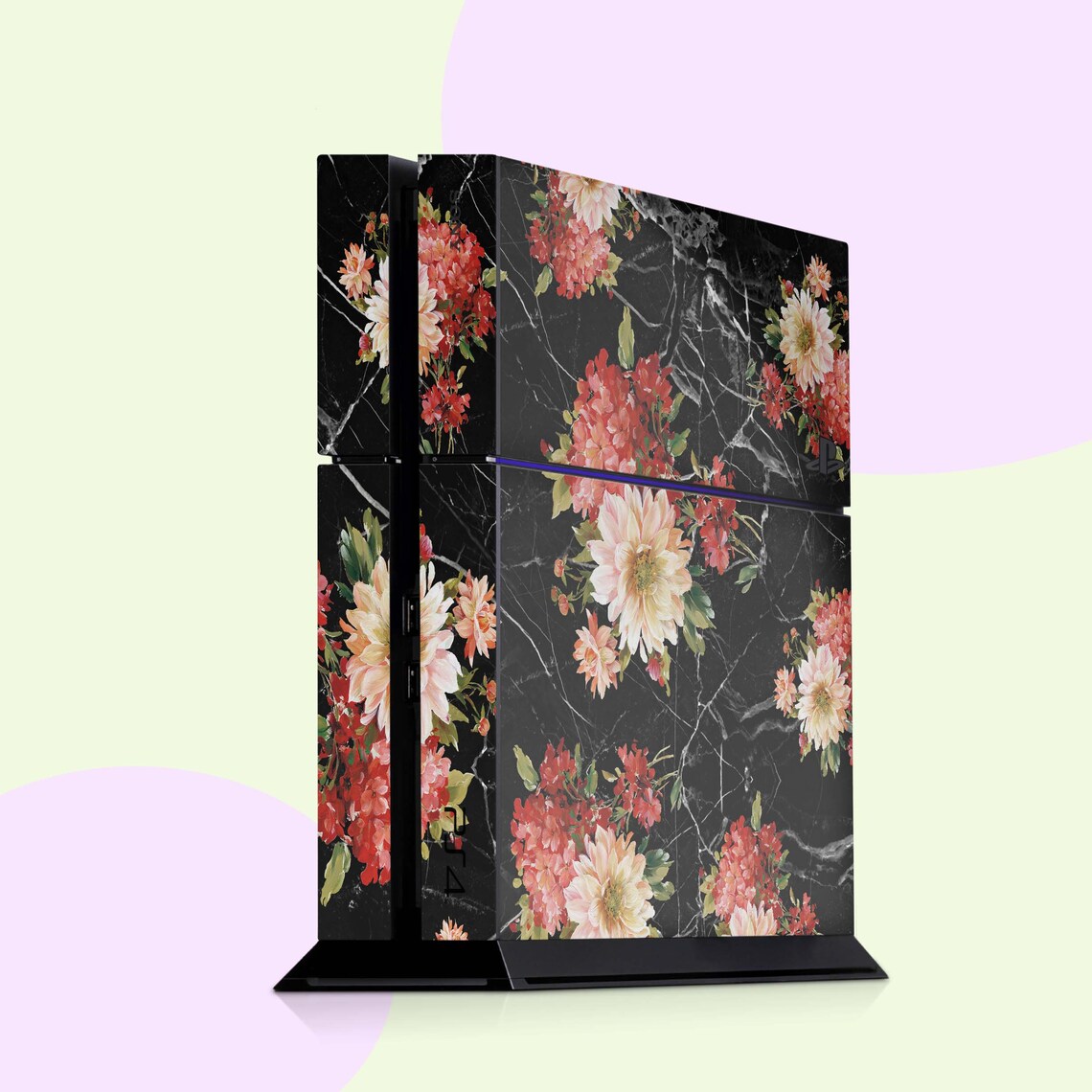 Floral Playstation vinyl wrap Rose flower PS5 Playstation 4 Etsy