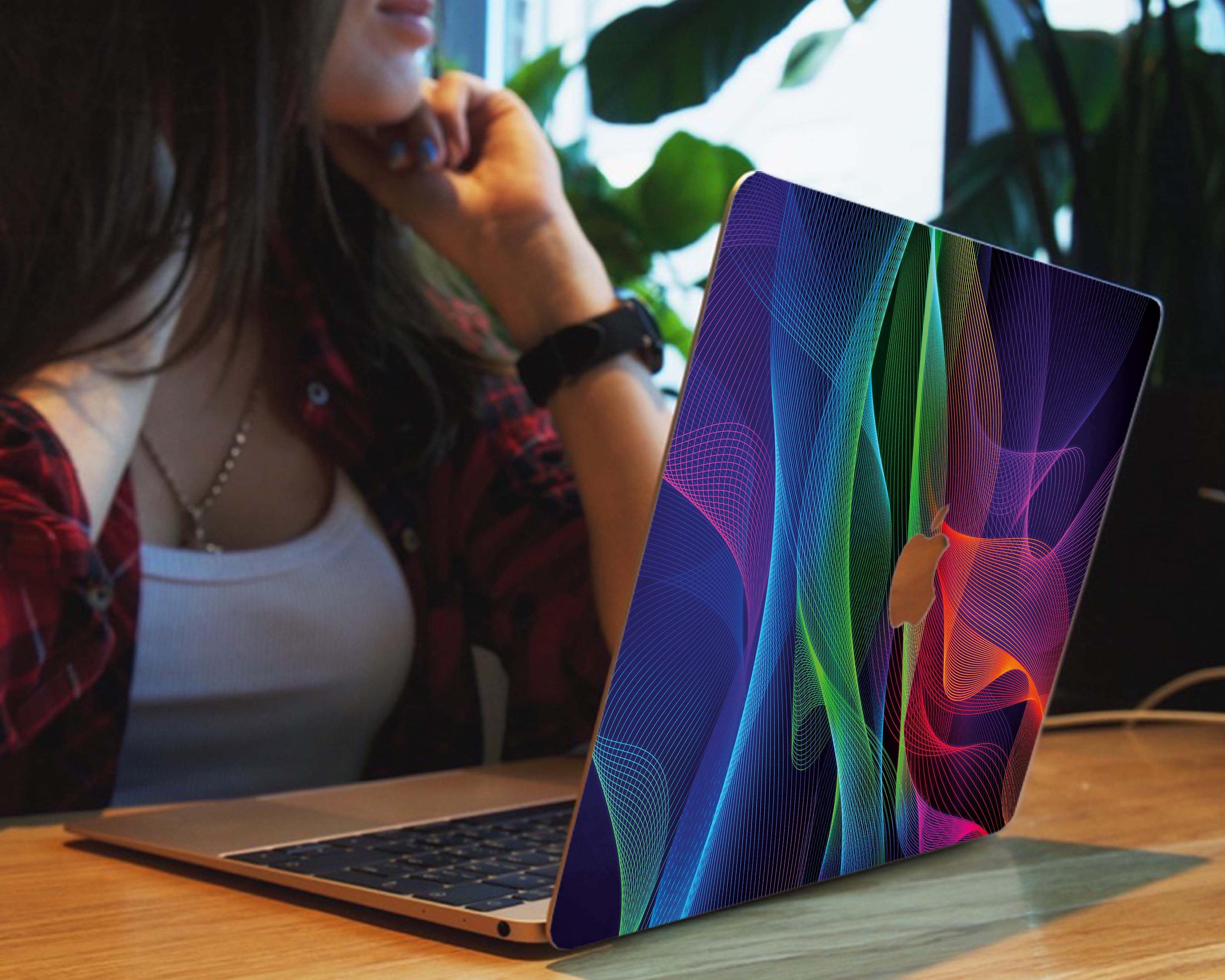Rainbow Abstract Macbook skin macbook Pro 15 2020 laptop Etsy
