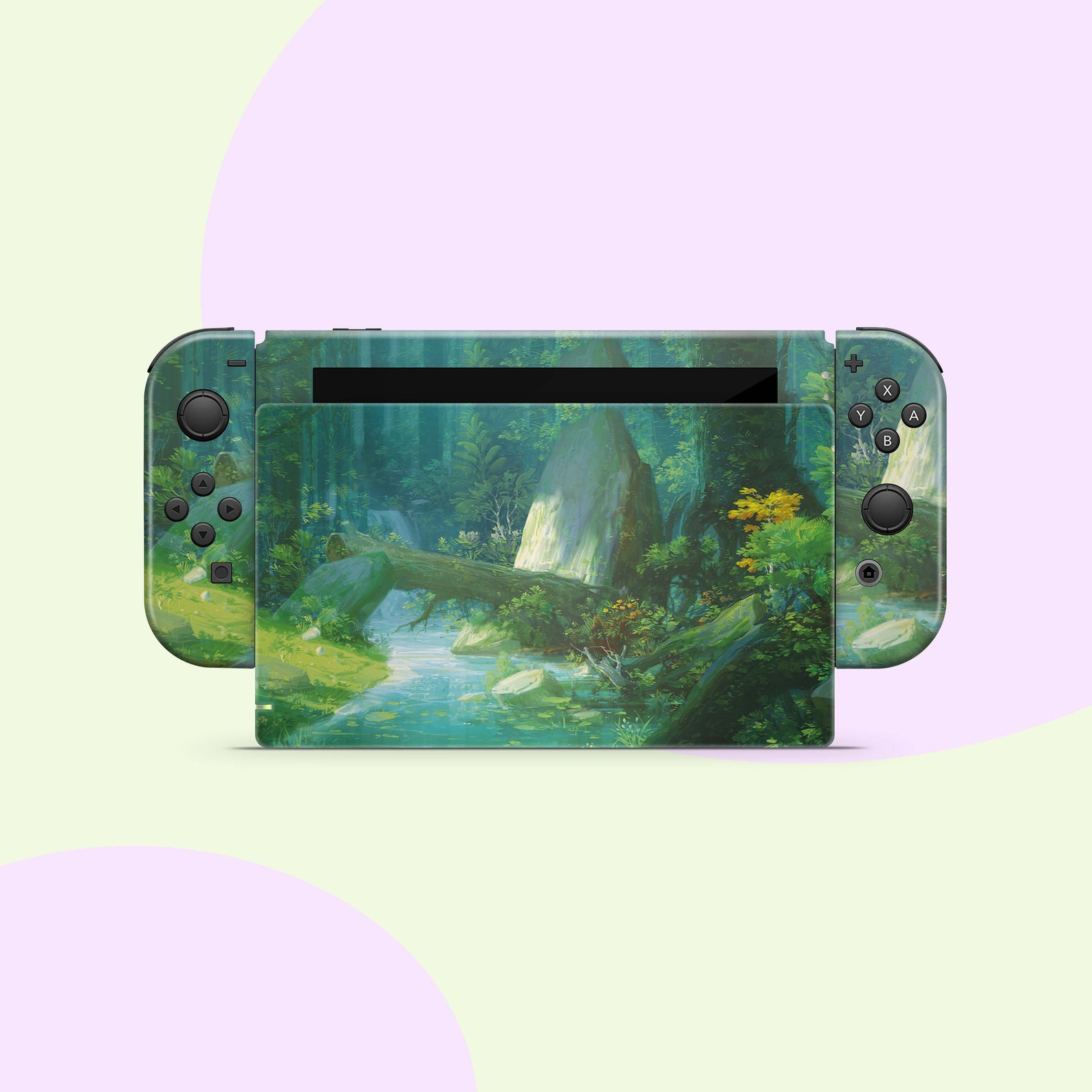 Forest nintendo switch skin Nature Joy Con Sticker Wrap Switch Etsy