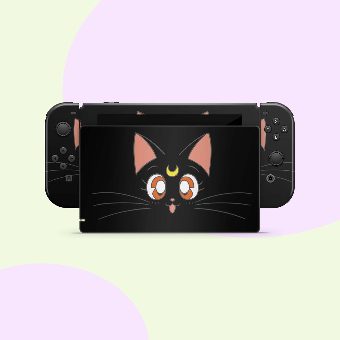 Cat Nintendo Switch skin Anime nintendo skin Joycon Dock Etsy