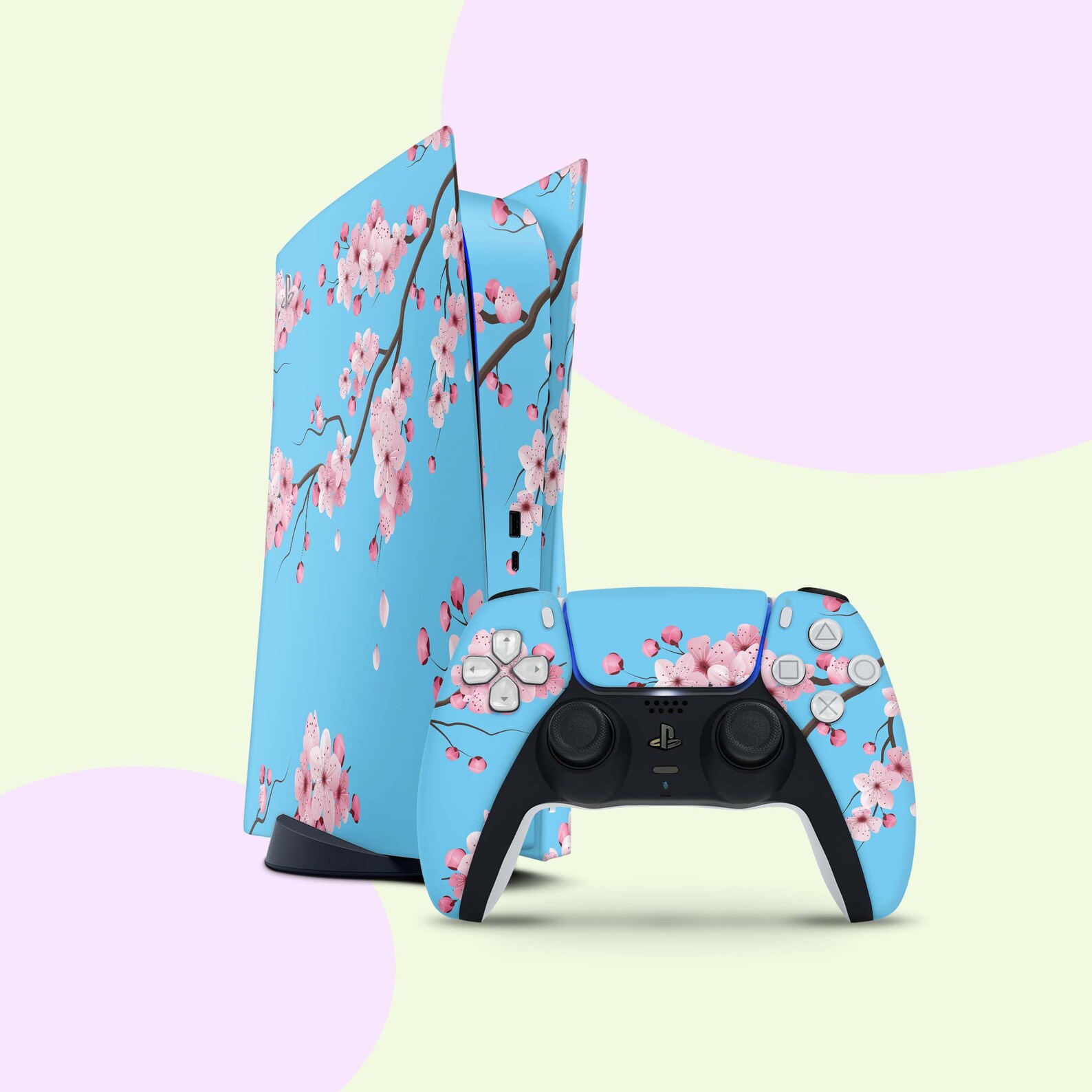 Sakura Playstation vinyl wrap PS5 cherry blossom Playstation 4 Etsy