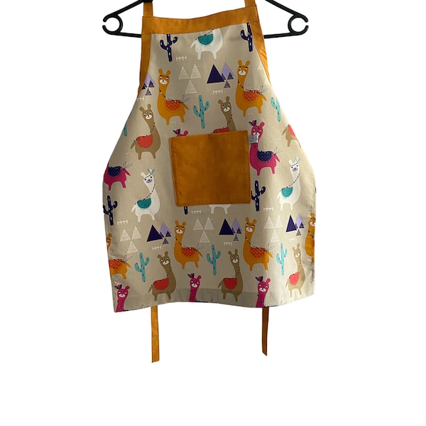 Personalized children's cooking aprons in two sizes -> length 59 cm or 44 cm