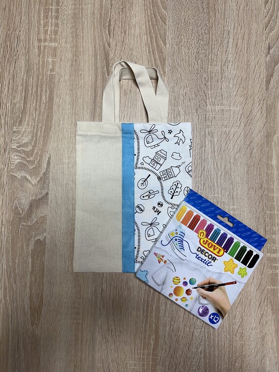 Pintar bolsas de tela infantiles magicas Etsy Espana