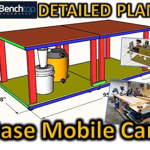 Mobile Base Cart / Ultimate Micro Shop Build Series / Bonus Sketchup Model Original Concept image 1