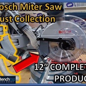 12" Bosch Glide GCM12SD Miter Saw Dust Collection, Complete Chute