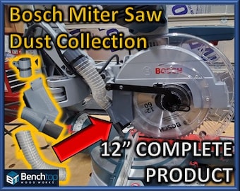 12" Bosch Glide GCM12SD Miter Saw Dust Collection, Complete Chute