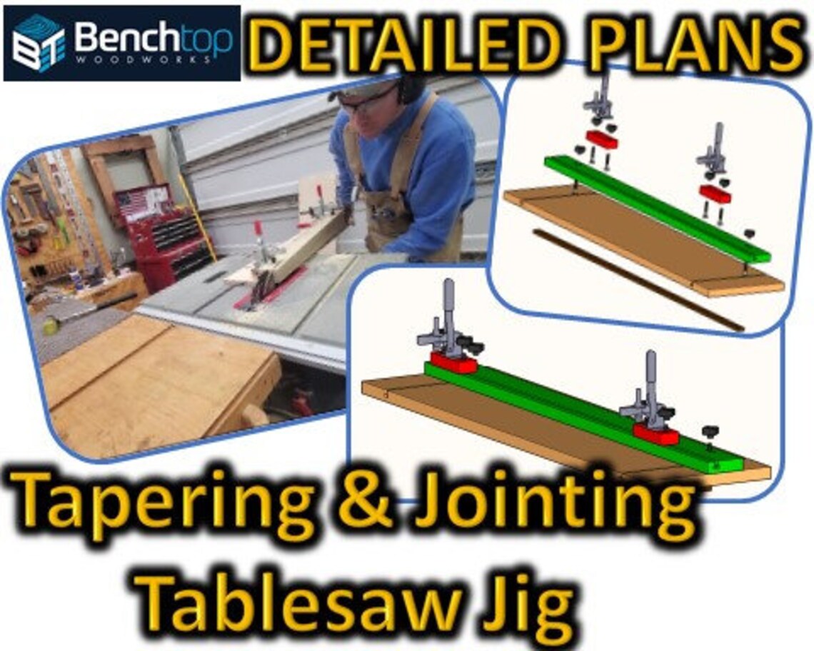 Tapering and Jointing Jig for Table Saw Etsy Canada