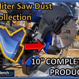 10&quot; Delta Cruzer 26-2310,  26-2241 and Ridgid R4241, Miter Saw Dust Collection Complete Chute