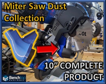 10&quot; Delta Cruzer 26-2310,  26-2241 and Ridgid R4241, Miter Saw Dust Collection Complete Chute