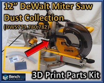 3D Druck Hardware Kits für DeWalt Gehrungssäge Staub Rutschen