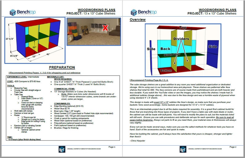 3x2 Cube Storage Shelves for Use With 13 Bins Etsy