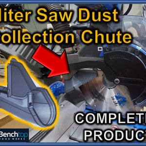 12&quot; Delta Cruzer 26-2251, 26-2312 and Ridgid R4251 Miter Saw Dust Collection Complete Chute