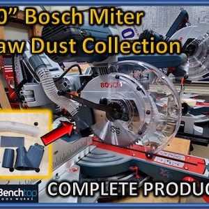 10 &quot;Bosch Glide CM10GD Gehrungssäge Staubsammlung, Komplette Schütte