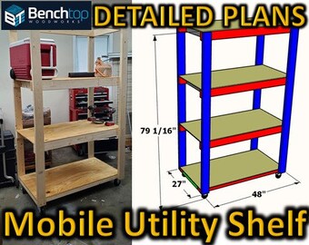 Mobile Garage Utility Shelf