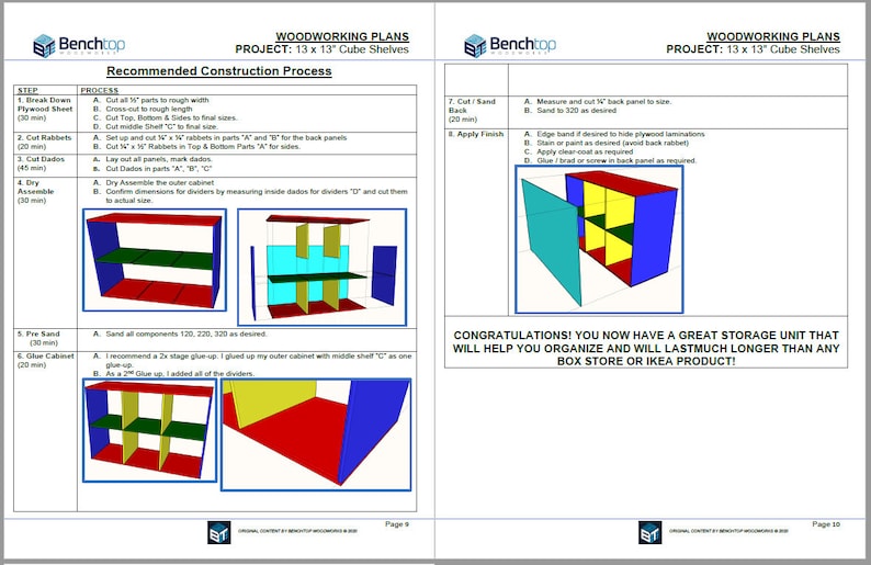3x2 Cube Storage Shelves for Use With 13 Bins Etsy