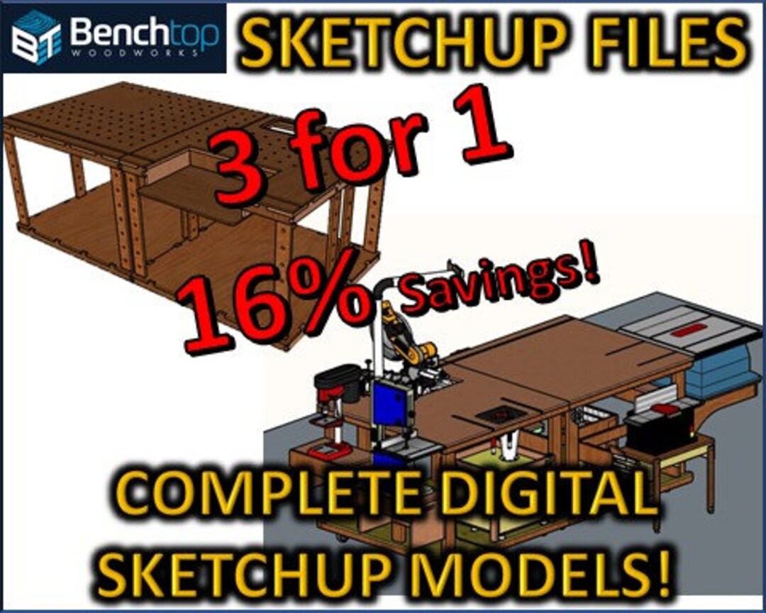 CNC SketchUp Model COMBO Etsy.de